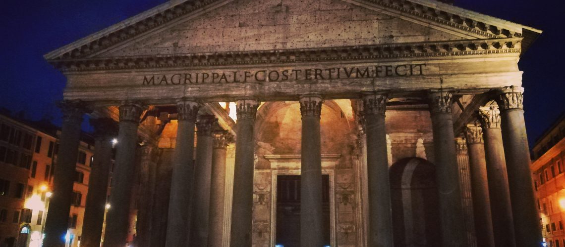 pantheon by night